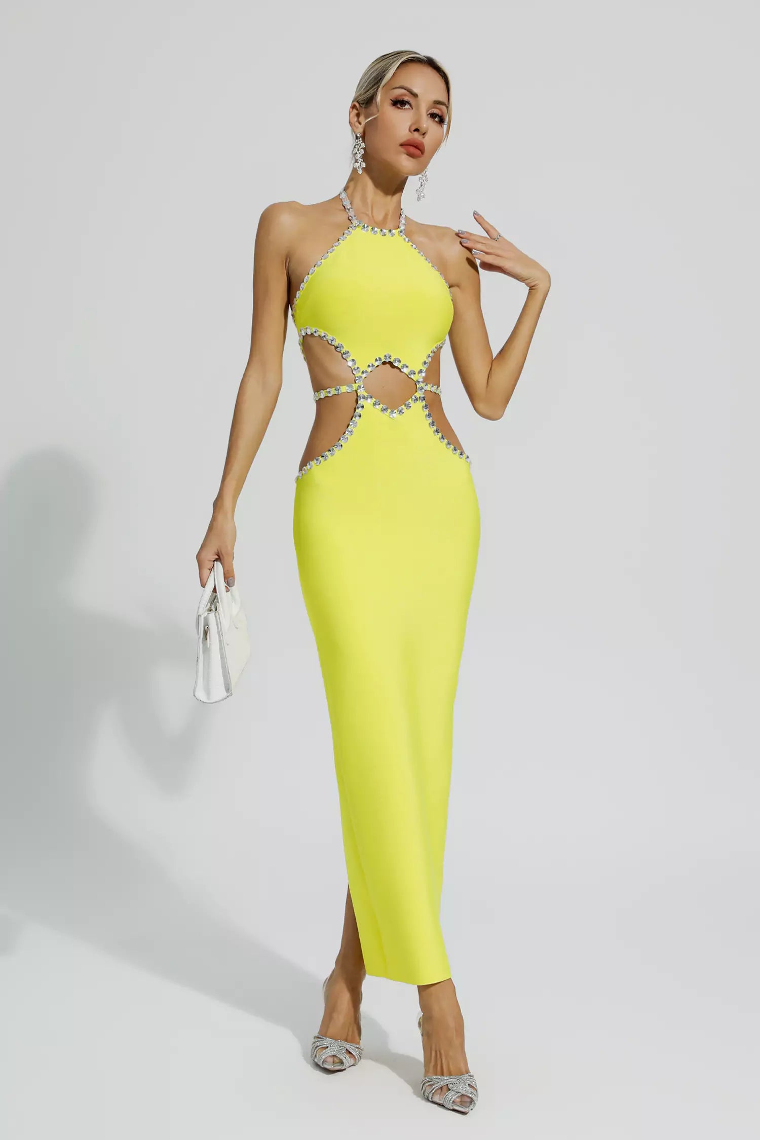 Vestido Midi Voglia - Amarelo Limão