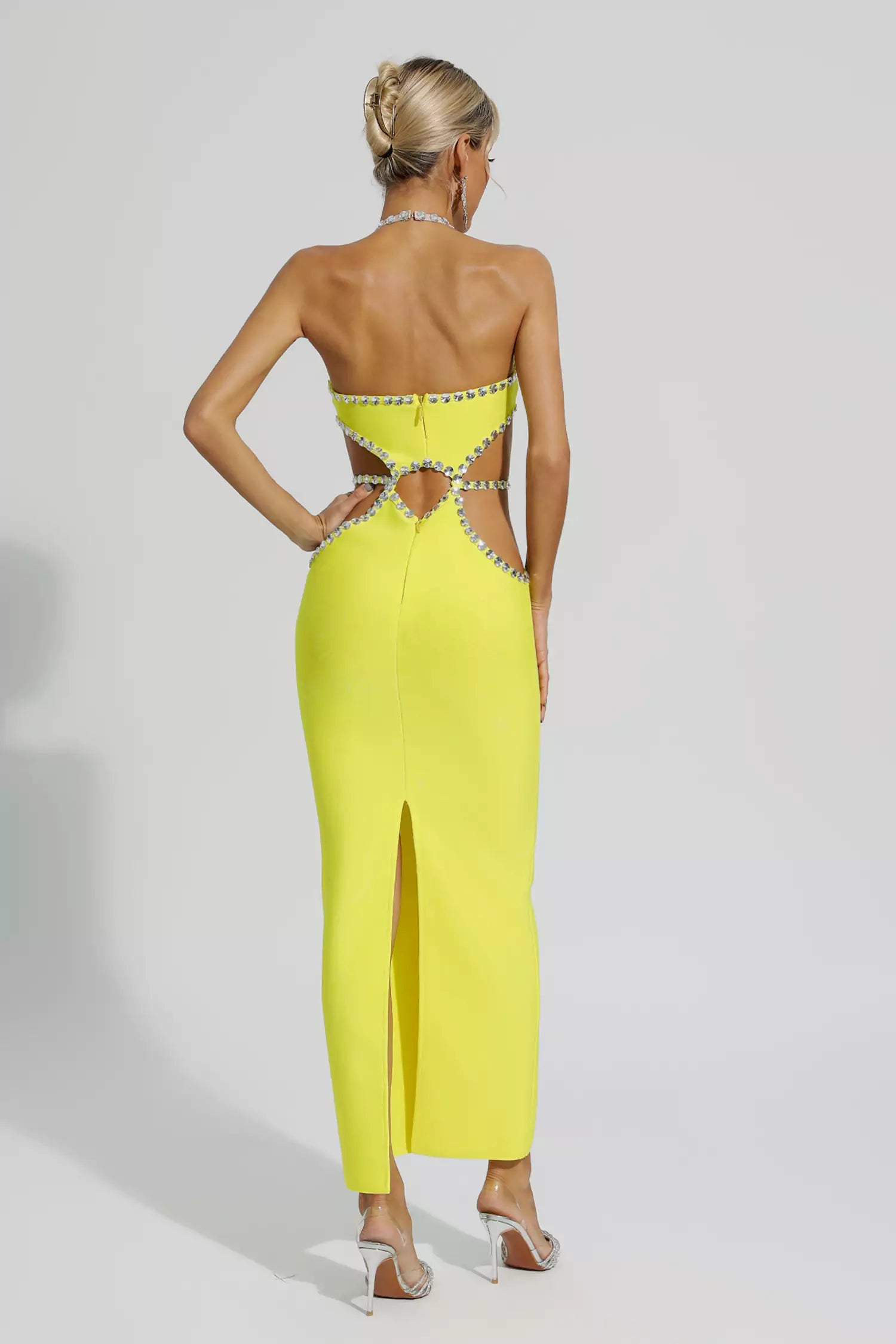 Vestido Midi Voglia - Amarelo Limão